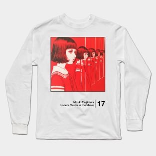 Lonely Castle in the Mirror - Minimal Style Graphic Artwork Long Sleeve T-Shirt